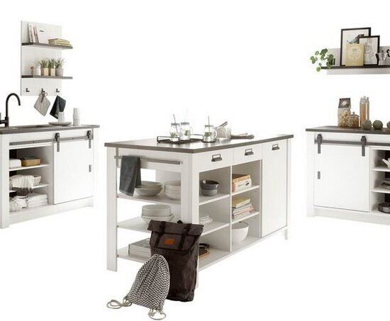 Home affaire Küche Sherwood, Breite 400 cm, ohne E-Geräte – Image 1