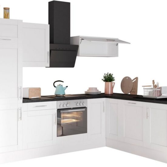KOCHSTATION Küche KS-Ahus, 200 x 270 cm breit, wahlweise mit E-Geräten, Soft Close Funktion – Image 1