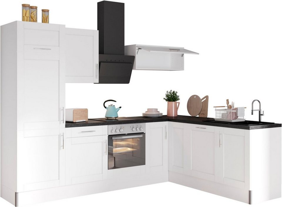 KOCHSTATION Küche KS-Ahus, 200 x 270 cm breit, wahlweise mit E-Geräten, Soft Close Funktion – Image 1