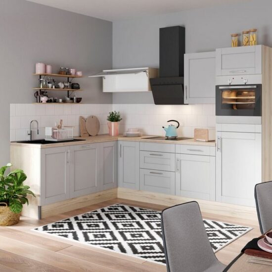 KOCHSTATION Küche KS-Ahus, 200 x 270 cm breit, wahlweise mit E-Geräten, Soft Close Funktion – Image 2