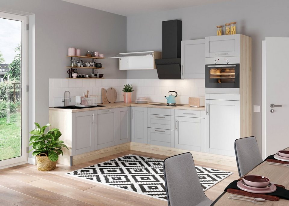 KOCHSTATION Küche KS-Ahus, 200 x 270 cm breit, wahlweise mit E-Geräten, Soft Close Funktion – Image 2