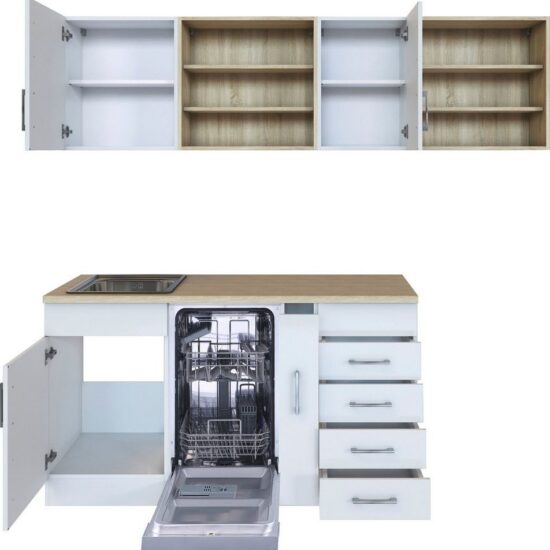 KOCHSTATION Küche KS-Mali, Stellbreite 210/110 cm, mit E-Geräten – Image 3