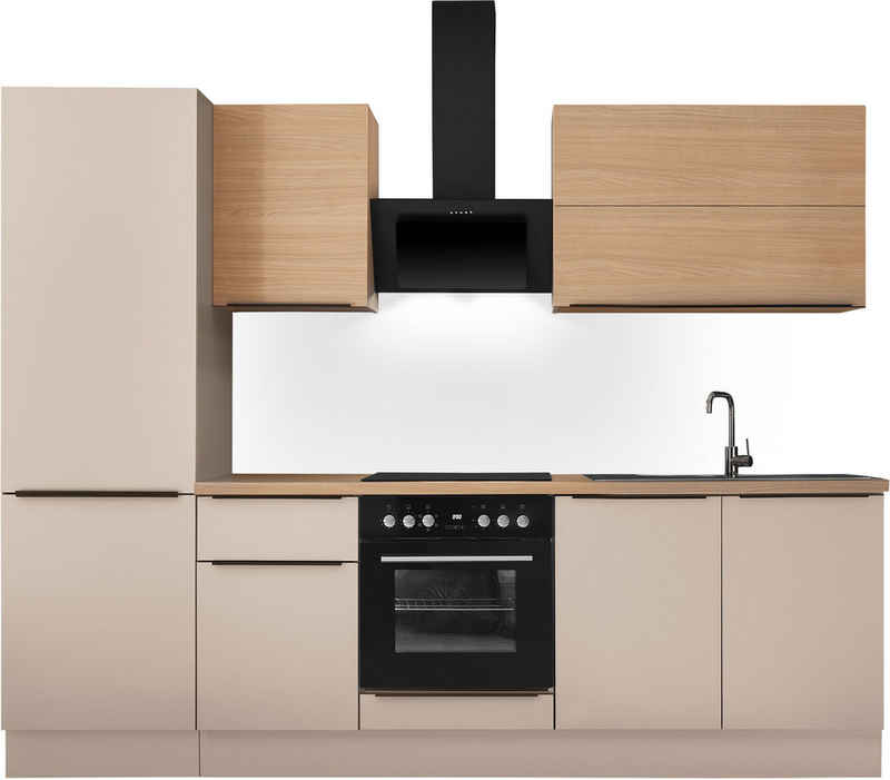 KOCHSTATION Küchenzeile Cocco B/H/T 270x211x60 cm, Breite 270 cm, wahlweise mit E-Geräten und Induktion – Image 1