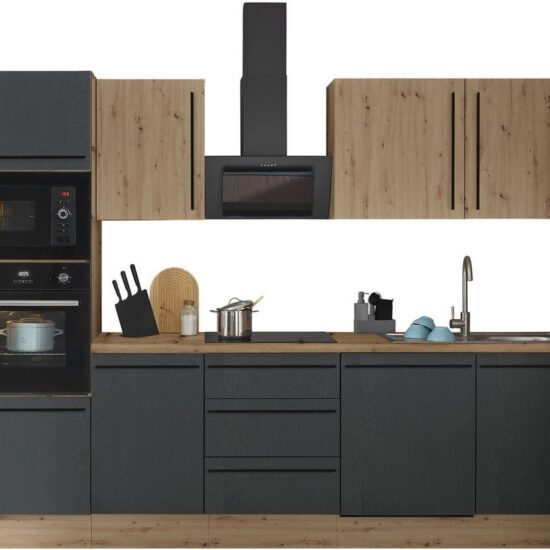 KOCHSTATION Küchenzeile Florida, Breite 280 cm, wahlweise mit E-Geräten,Softclose für Türen/Schubkästen – Image 1