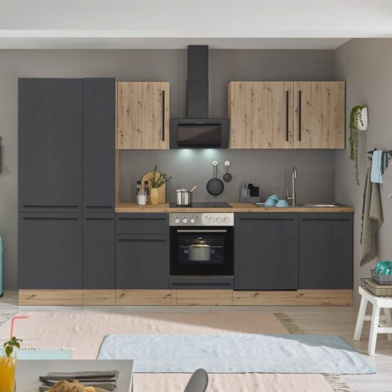 KOCHSTATION Küchenzeile Florida, Breite 310 cm, wahlweise mit E-Geräten,Softclose für Türen/Schubkästen – Image 2