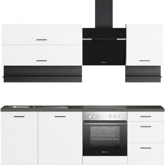 KOCHSTATION Küchenzeile KS-Betty, Breite 220 cm, mit E-Geräten von Bauknecht – Image 1