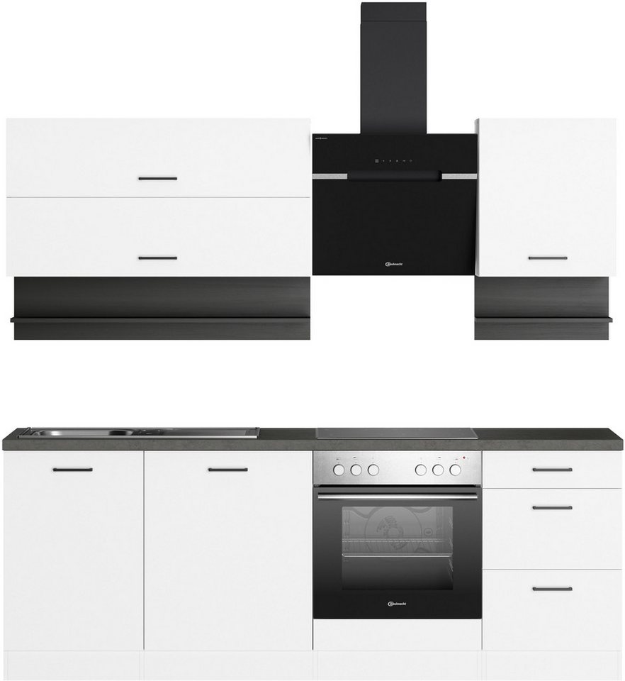 KOCHSTATION Küchenzeile KS-Betty, Breite 220 cm, mit E-Geräten von Bauknecht – Image 1