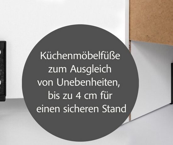 KOCHSTATION Küchenzeile KS-Frieda Breite 280 cm, wahlweise mit E-Geräten, mit 38mm starker Arbeitsplatte – Image 4