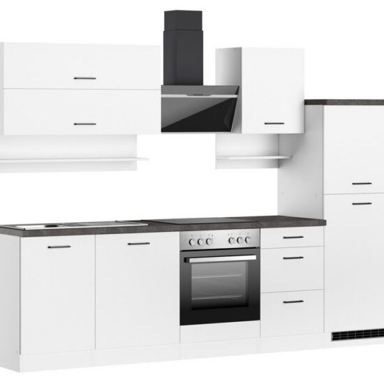 KOCHSTATION Küchenzeile KS-Frieda Breite 280 cm, wahlweise mit E-Geräten, mit 38mm starker Arbeitsplatte – Image 6