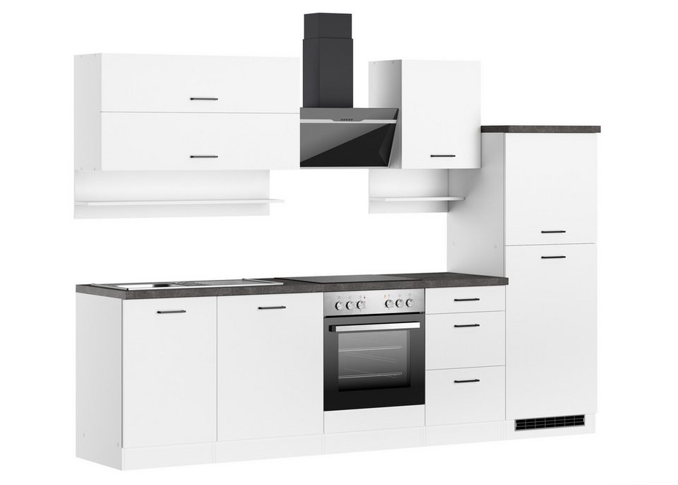 KOCHSTATION Küchenzeile KS-Frieda Breite 280 cm, wahlweise mit E-Geräten, mit 38mm starker Arbeitsplatte – Image 6