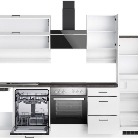 KOCHSTATION Küchenzeile KS-Frieda Breite 280 cm, wahlweise mit E-Geräten, mit 38mm starker Arbeitsplatte – Image 7