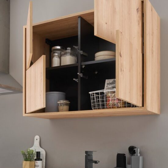 KOCHSTATION Küchenzeile KS-Georgia, mit 38mm starker Arbeitsplatte, Breite 250 cm, wahlweise mit E-Geräten und Kühlschrank – Image 7