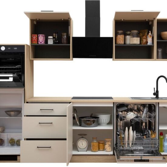 KOCHSTATION Küchenzeile KS-Kolari, Küchenblock Made in Germany, Breite 290 cm, wahlweise mit Hanseatic-E-Geräten – Image 4