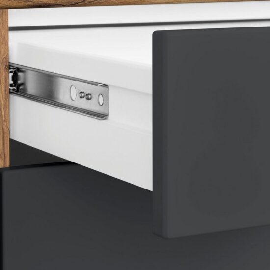 KOCHSTATION Küchenzeile KS-Luhe, 240 cm breit, wahlweise mit oder ohne E-Geräten, gefräste MDF-Fronten – Image 6