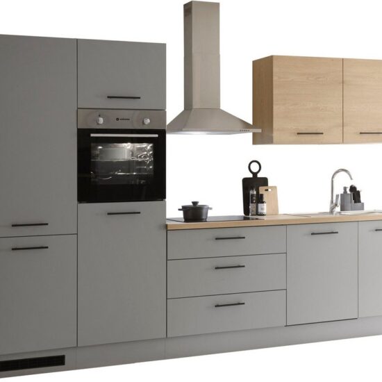 KOCHSTATION Küchenzeile KS-Malfi, Breite 320cm, wahlweise mit E-Geräten, Arbeitsplatte 38mm Stärke – Image 3