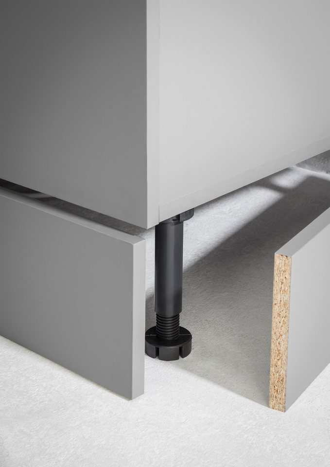 KOCHSTATION Küchenzeile KS-Malfi, Breite 320cm, wahlweise mit E-Geräten, Arbeitsplatte 38mm Stärke