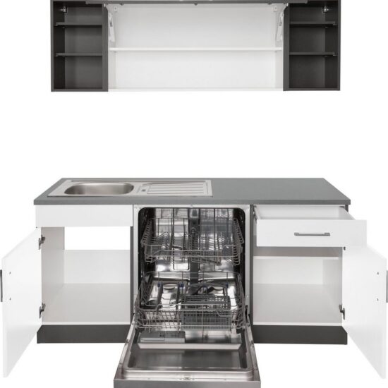 KOCHSTATION Küchenzeile KS-Paris – Küchen mit einzigartigen Fotomotiven auf den Fronten, Stellbreite 220/220 cm, wahlweise mit E-Geräten, mit Motivdruck – Image 4