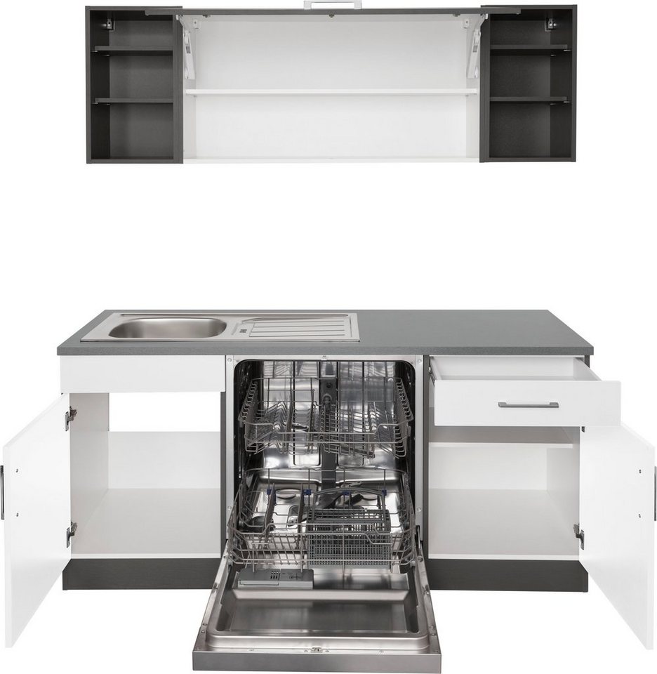 KOCHSTATION Küchenzeile KS-Paris – Küchen mit einzigartigen Fotomotiven auf den Fronten, Stellbreite 220/220 cm, wahlweise mit E-Geräten, mit Motivdruck – Image 4