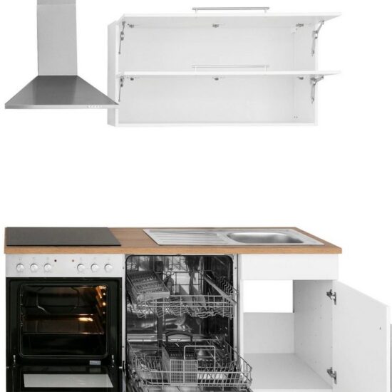 KOCHSTATION Küchenzeile KS-Samos, Breite 170 cm, wahlweise mit E-Geräten, mit Arbeitsplatte – Image 6