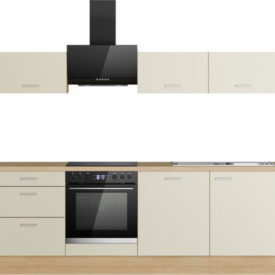 KOCHSTATION Küchenzeile KS-Sion Breite 240 cm, schnelle Montage OPTIsnap, wahlw. m.HANSEATIC-E-Geräten u.Stand Alone – Image 1