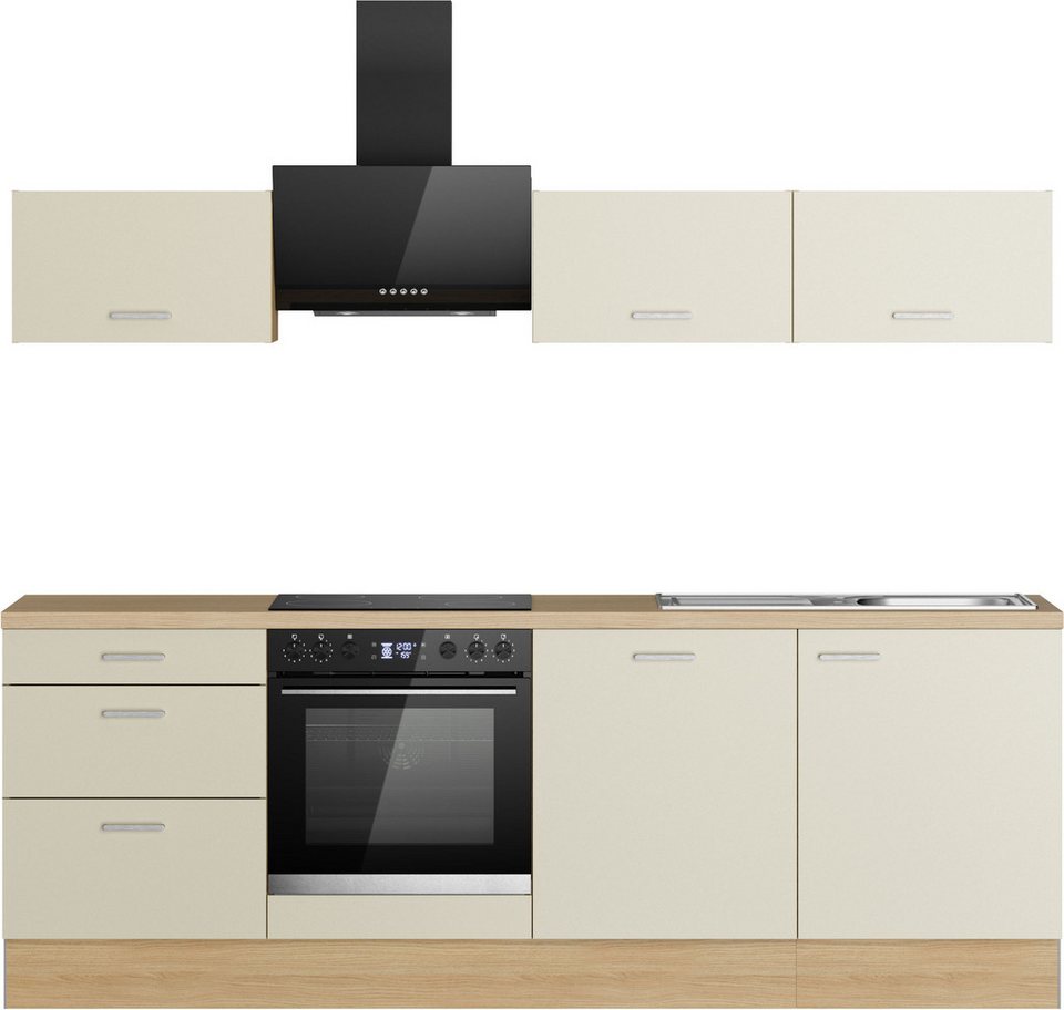 KOCHSTATION Küchenzeile KS-Sion Breite 240 cm, schnelle Montage OPTIsnap, wahlw. m.HANSEATIC-E-Geräten u.Stand Alone – Image 1