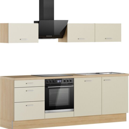 KOCHSTATION Küchenzeile KS-Sion Breite 240 cm, schnelle Montage OPTIsnap, wahlw. m.HANSEATIC-E-Geräten u.Stand Alone – Image 4