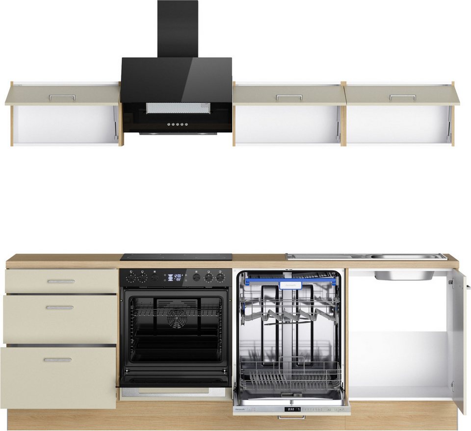 KOCHSTATION Küchenzeile KS-Sion Breite 240 cm, schnelle Montage OPTIsnap, wahlw. m.HANSEATIC-E-Geräten u.Stand Alone – Image 5