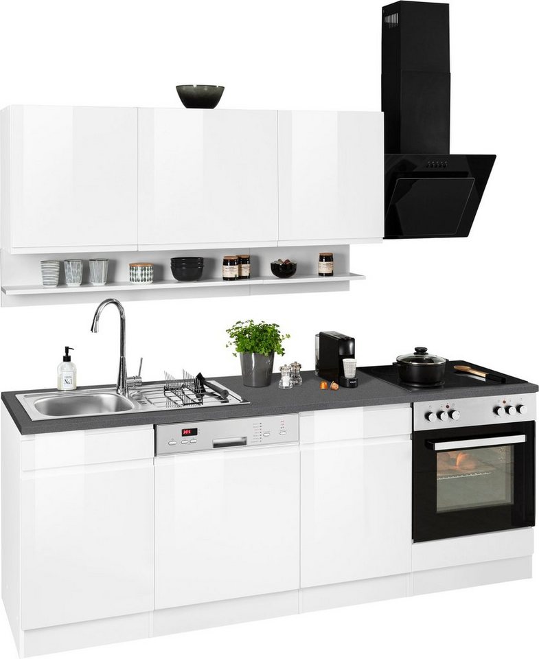 KOCHSTATION Küchenzeile KS-Virginia,neu in verbesserter Ausführung, Breite 220 cm, Soft-Close, wahlweise mit E-Geräten – Image 3