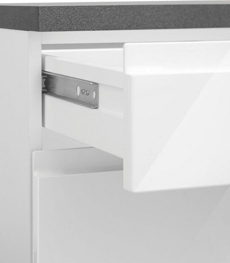 KOCHSTATION Küchenzeile KS-Virginia,neu in verbesserter Ausführung, Breite 220 cm, Soft-Close, wahlweise mit E-Geräten