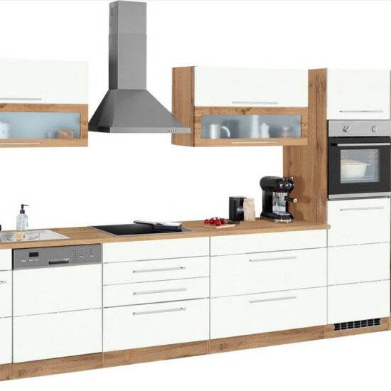 KOCHSTATION Küchenzeile KS-Wien, Breite 440 cm, wahlweise mit E-Geräten und Induktion – Image 3