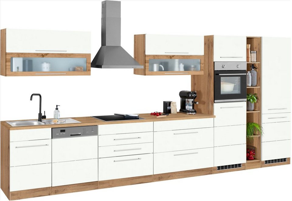 KOCHSTATION Küchenzeile KS-Wien, Breite 440 cm, wahlweise mit E-Geräten und Induktion – Image 3