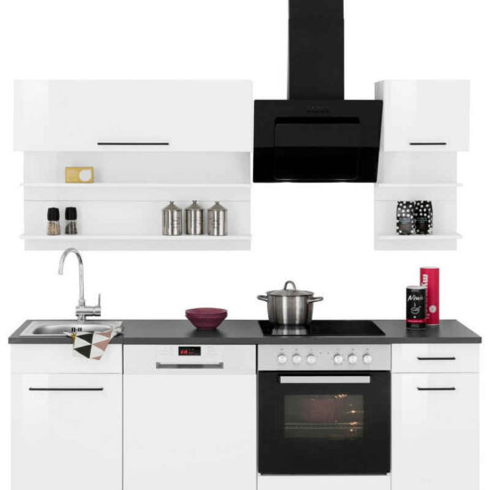 KOCHSTATION Küchenzeile KS-Wien, Breite 270 cm, wahlweise mit E-Geräten – Image 3