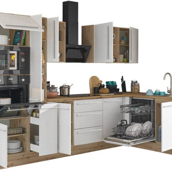 KOCHSTATION Winkelküche Florida, Stellbreite 310x175 cm, wahlweise mit E-Geräten, mit Softclose für Türen und Schubkästen – Image 7