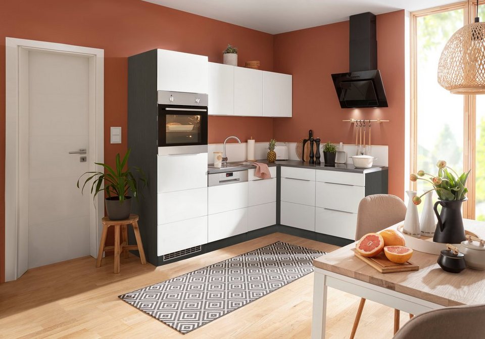 KOCHSTATION Winkelküche KS-Brindisi, Stellbreite 230/170 cm, wahlweise mit E-Geräten, mit MDF-Fronten – Image 2