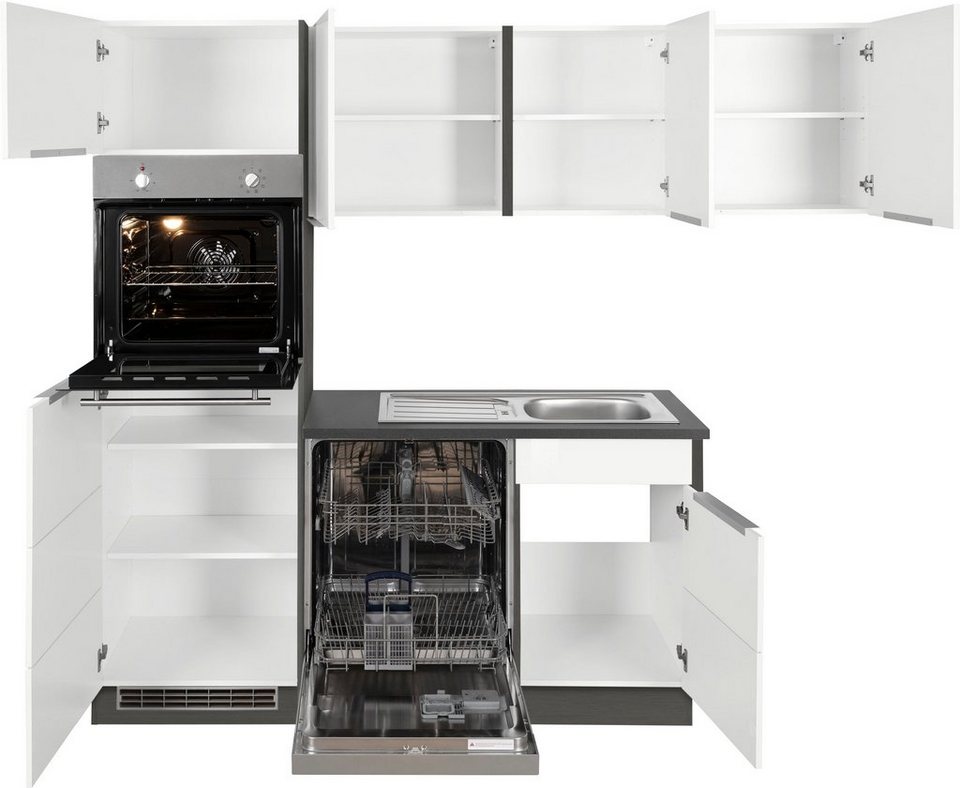 KOCHSTATION Winkelküche KS-Brindisi, Stellbreite 230/170 cm, wahlweise mit E-Geräten, mit MDF-Fronten – Image 6