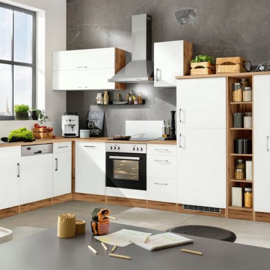 KOCHSTATION Winkelküche KS-Colmar, mit E-Geräten, Stellbreite 210/330 cm – Image 2