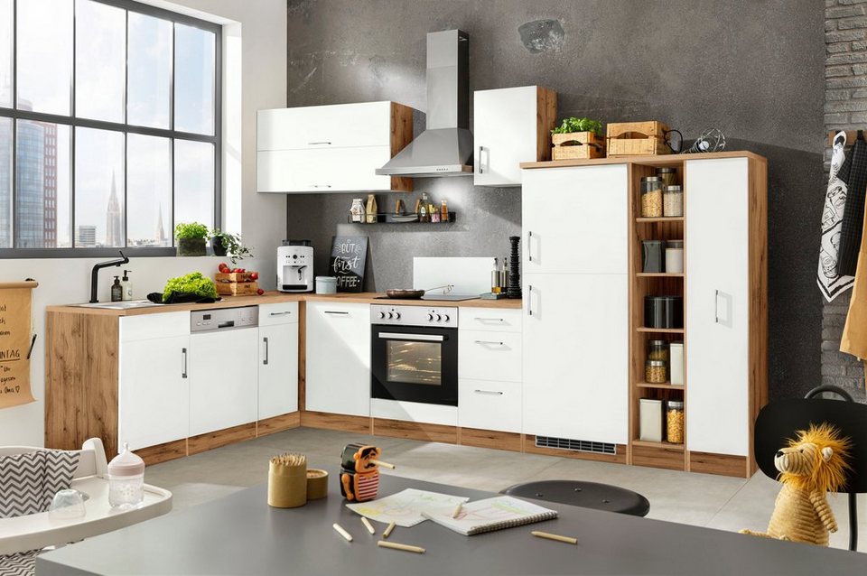 KOCHSTATION Winkelküche KS-Colmar, mit E-Geräten, Stellbreite 210/330 cm – Image 2