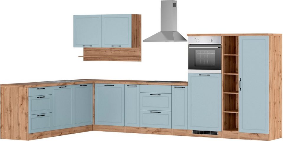KOCHSTATION Winkelküche KS-Lana, Stellbreite 240/380 cm, wahlweise mit E-Geräten – Image 1