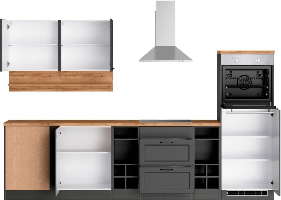 KOCHSTATION Winkelküche KS-Lana, Stellbreite 240/300 cm, wahlweise mit E-Geräten – Image 2
