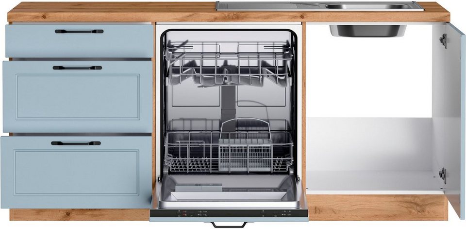 KOCHSTATION Winkelküche KS-Lana, Stellbreite 240/380 cm, wahlweise mit E-Geräten – Image 3