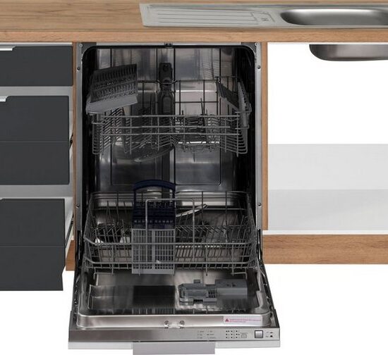 KOCHSTATION Winkelküche KS-Luhe, Stellbreite 240x270 cm, wahlweise mit oder ohne E-Geräten, MDF-Fronten – Image 4