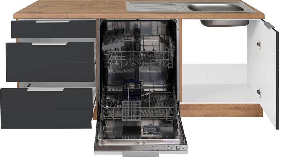 KOCHSTATION Winkelküche KS-Luhe, Stellbreite 240x270 cm, wahlweise mit oder ohne E-Geräten, MDF-Fronten – Image 4