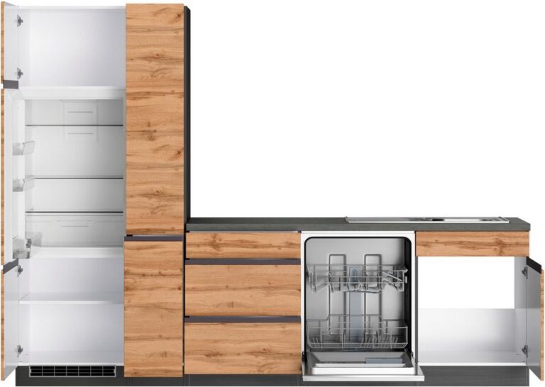 KOCHSTATION Winkelküche KS-Riesa, Stellbreite 240x270 cm, wahlweise mit oder ohne E-Geräte