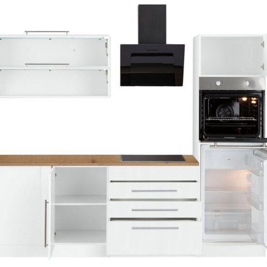 KOCHSTATION Winkelküche KS-Samos, Stellbreite 300x250 cm, wahlweise mit E-Geräten und Induktionskochfeld – Image 2