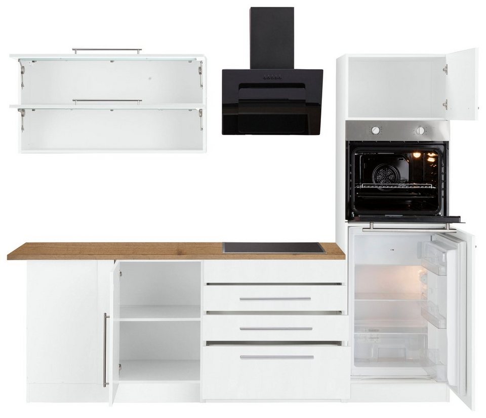 KOCHSTATION Winkelküche KS-Samos, Stellbreite 300x250 cm, wahlweise mit E-Geräten und Induktionskochfeld – Image 2