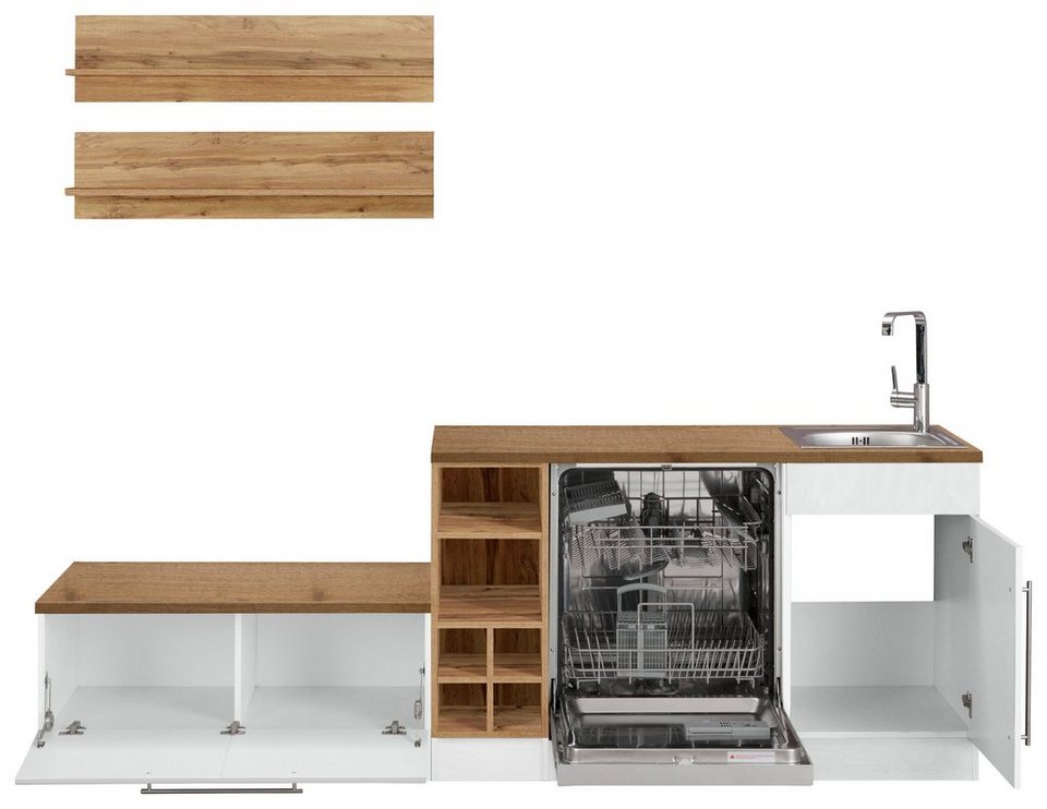 KOCHSTATION Winkelküche KS-Samos, Stellbreite 300x250 cm, wahlweise mit E-Geräten und Induktionskochfeld – Image 3