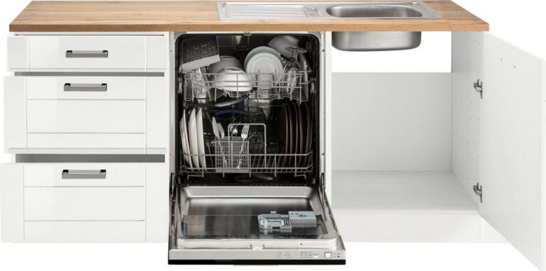 KOCHSTATION Winkelküche KS-Tinnum, mit E-Geräten, Stellbreite 240/270 cm