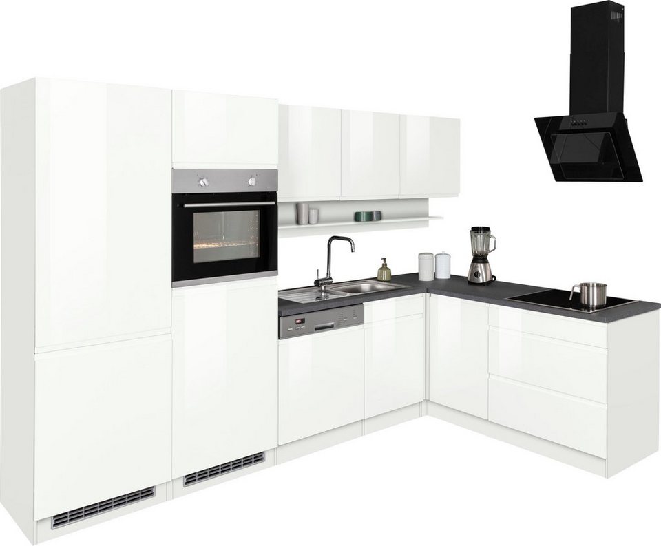 KOCHSTATION Winkelküche KS-Virginia,neu in verbesserter Ausführung, Stellbreite 290/190 cm cm, Soft-Close, wahlweise mit Induktion – Image 1