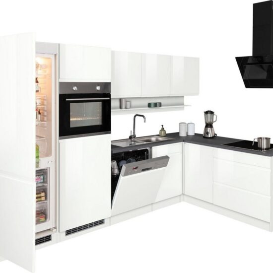 KOCHSTATION Winkelküche KS-Virginia,neu in verbesserter Ausführung, Stellbreite 290/190 cm cm, Soft-Close, wahlweise mit Induktion – Image 3