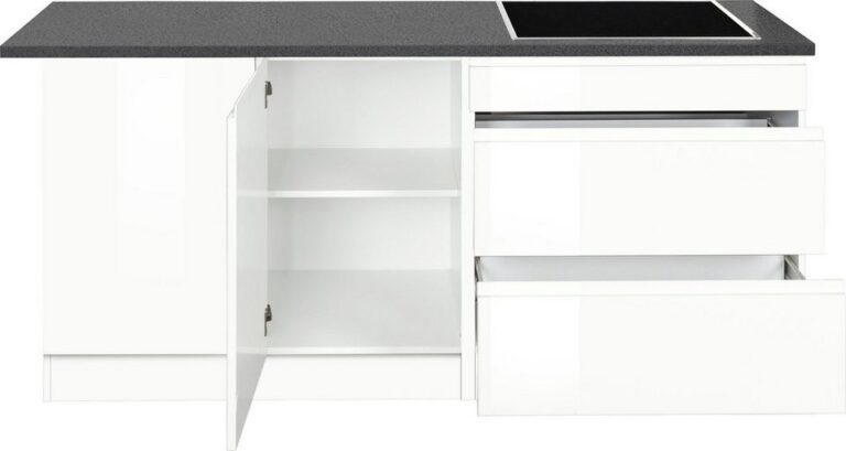 KOCHSTATION Winkelküche KS-Virginia,neu in verbesserter Ausführung, Stellbreite 290/190 cm cm, Soft-Close, wahlweise mit Induktion